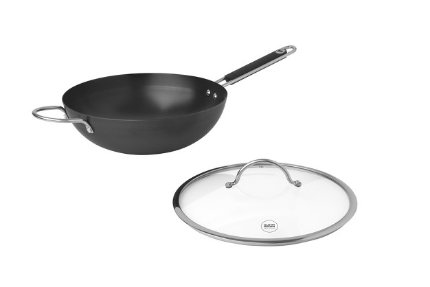 Kuhn Rikon Essential Covered Wok Skillet 12 6 inch With Lid 5 Qt