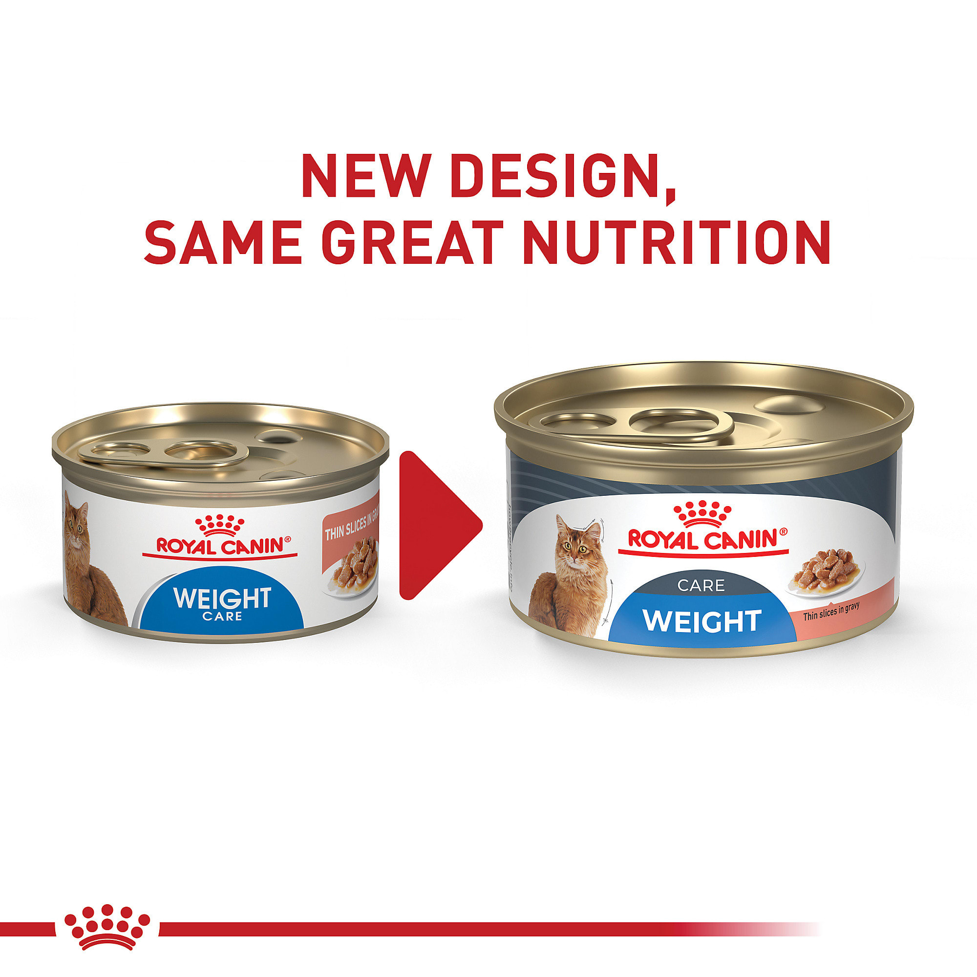 Royal Canin Feline Weight Care Thin Slices in Gravy Canned Adult Wet Cat Food， 3 oz.