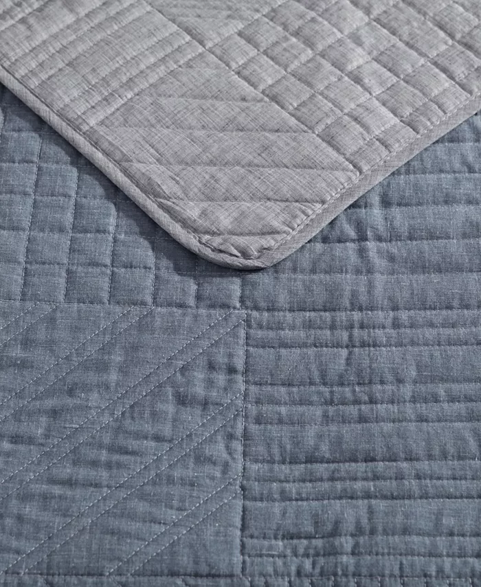 Eddie Bauer Hidden Lake Chambray Blue Twin Quilt Set