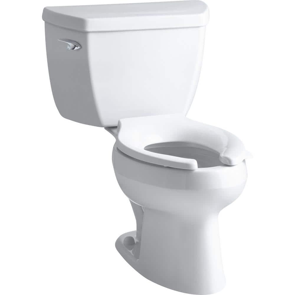 KOHLER Wellworth Classic 2piece 10 GPF Single Flush Elongated Toilet in White