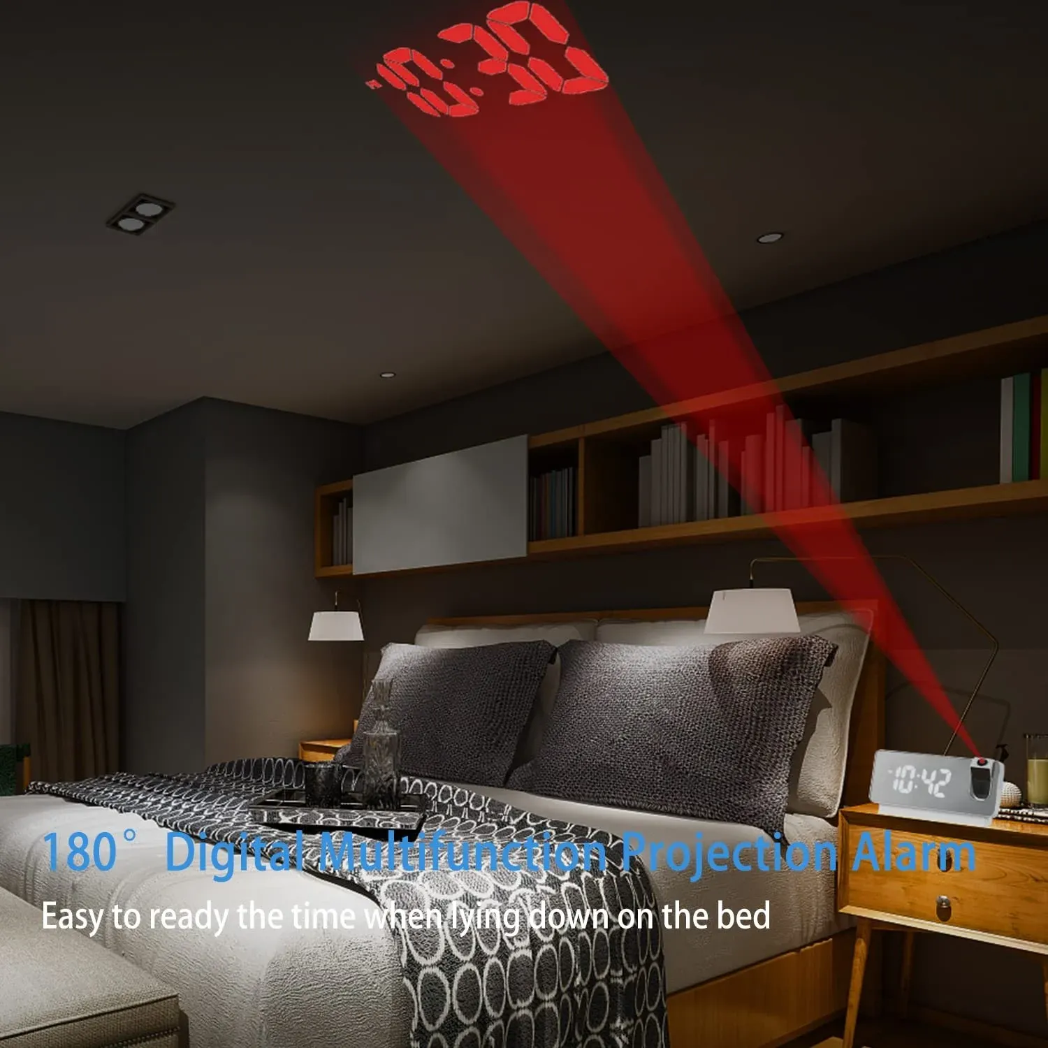 🔥BIG SALE - 48% OFF🔥🔥Mirror projection alarm clock