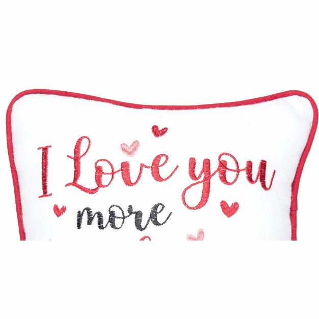 X 10 quot I Love You More Than Wine Valentine x27 s Day Pillow