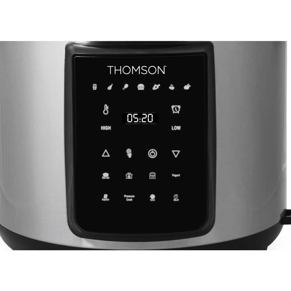 THOMSON 6.3 Qt Stainless Steel Air Fryer with Pressure Cooker TFPC607