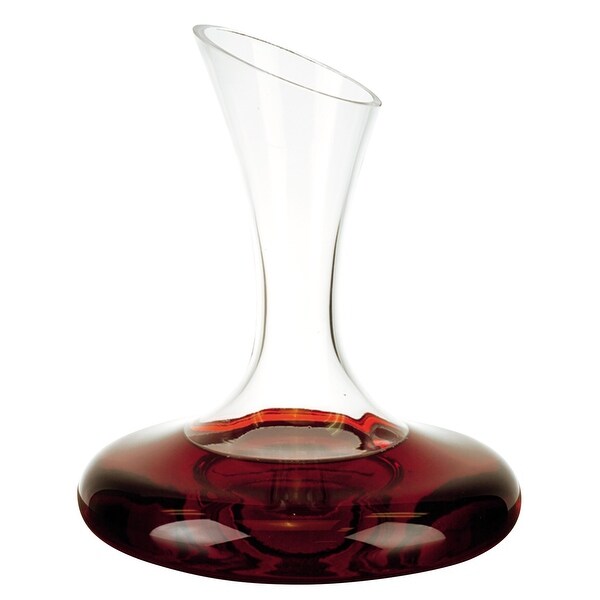 2 X 75 X 95 Mouth Blown Crystal Lead Free Wine Carafe 32 oz - 3 W x 10 D x 8 H