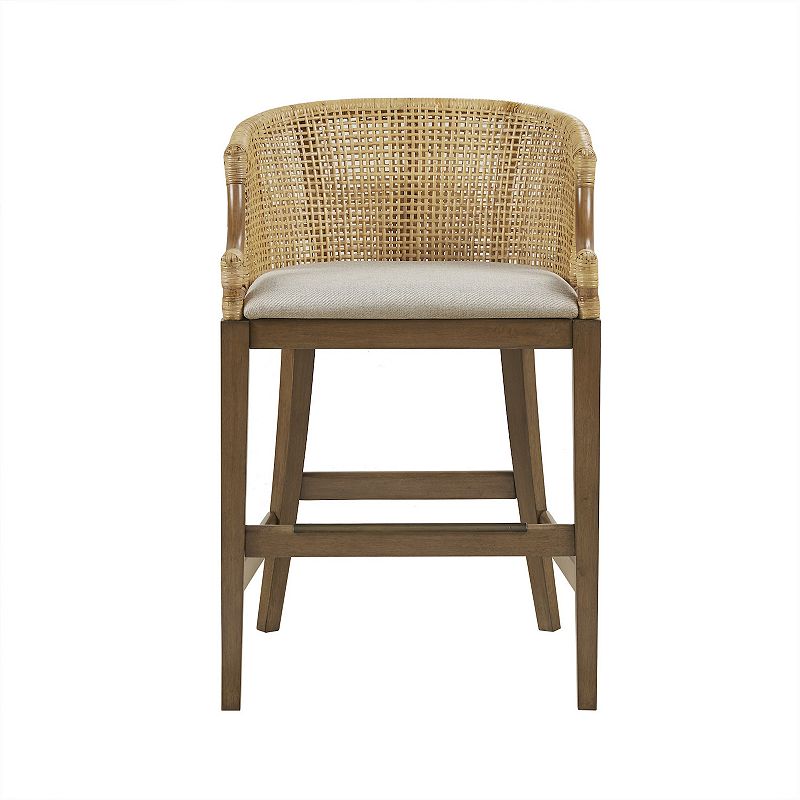 Martha Stewart Playa 25 Handcrafted Rattan Counter Stool