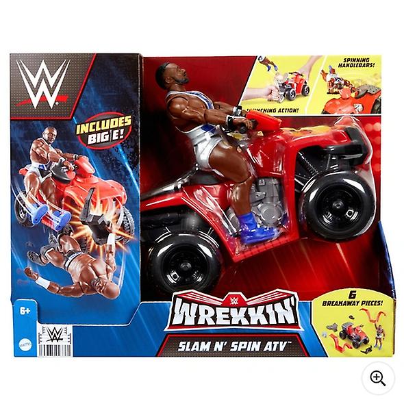 Wwe wrekkin' slam n spin atv vehicle with big e figure