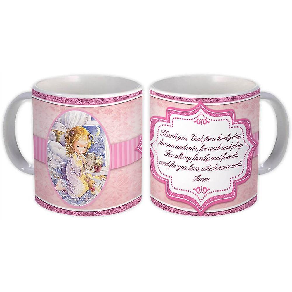 Gift Mug: Girl Praying Catholic