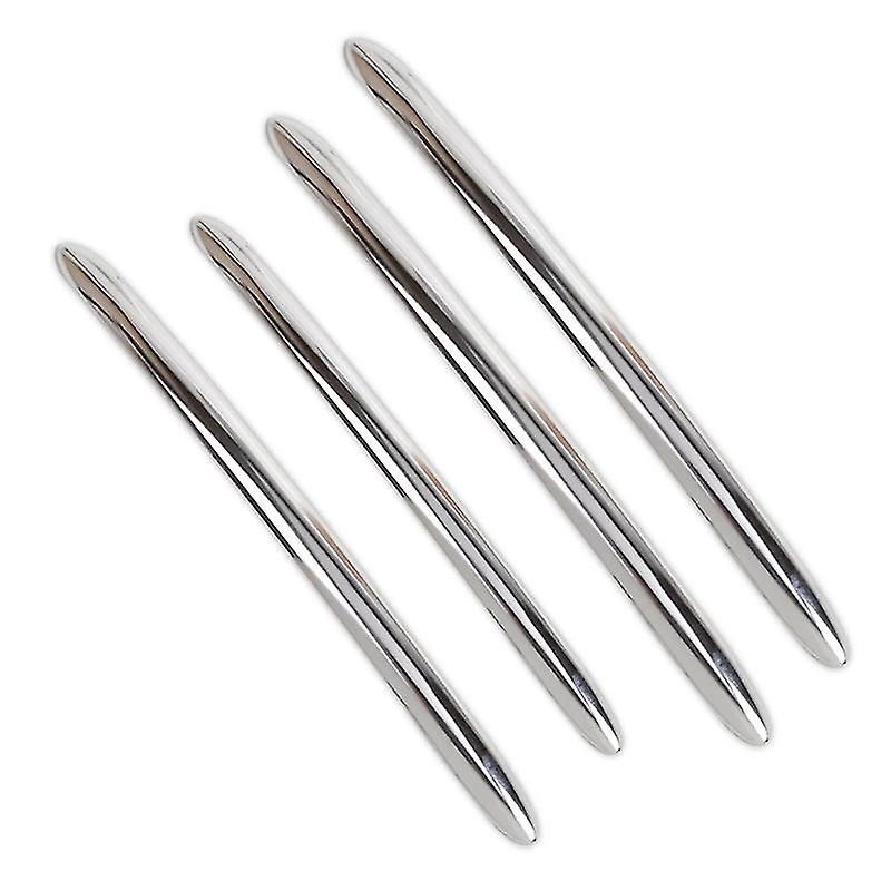 4pcs Chrome Stainless Steel Exterior Door Handle Molding Trim Cover Outer Doors Handle Cover For 5