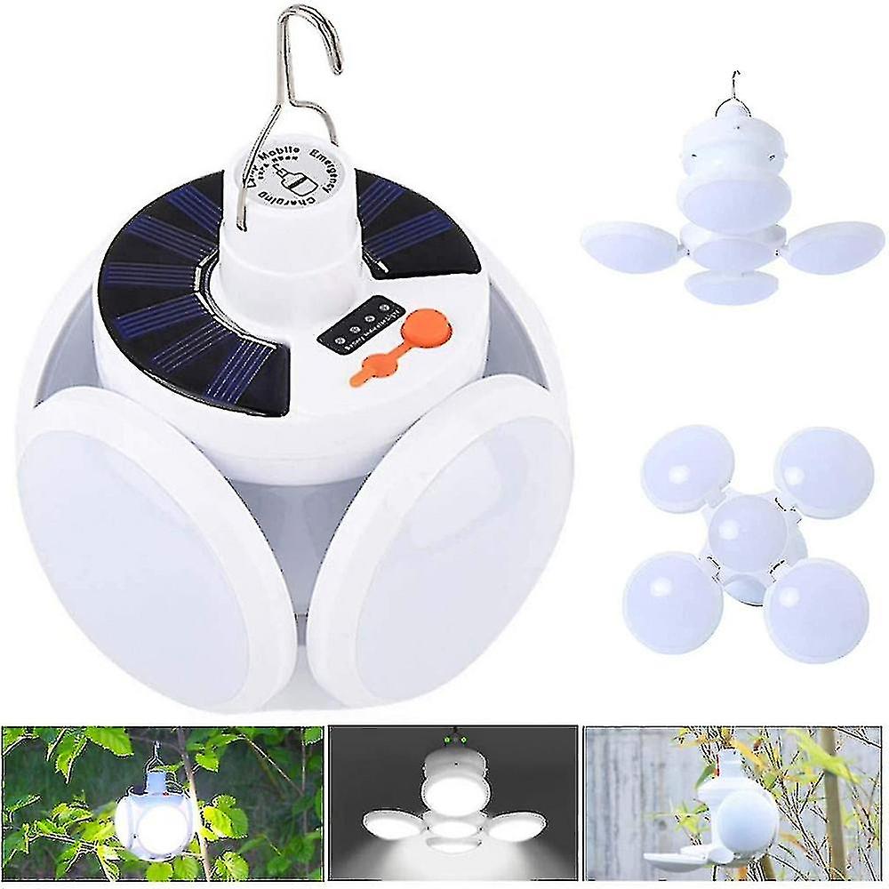 Solar Folding Football Bulb Folding Led Football Bulbs Solar Hanging Lights For Home Garage Party Decor