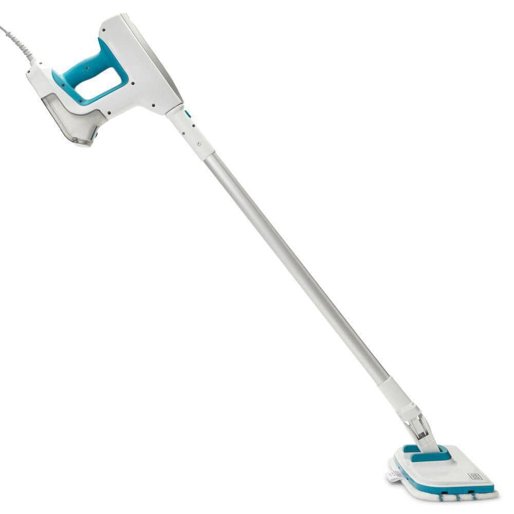 BLACK+DECKER Steam-Mop Multipurpose Steam Cleaning System with 7-Attachments and Storage Wall Mount BHSM15FX10