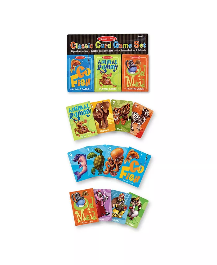 Melissa and Doug Melissa and Doug Classic Card Games Set - Old Maid  Go Fish  Rummy