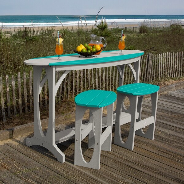 Shoreline Surfboard 3Piece Bar Height Balcony Set