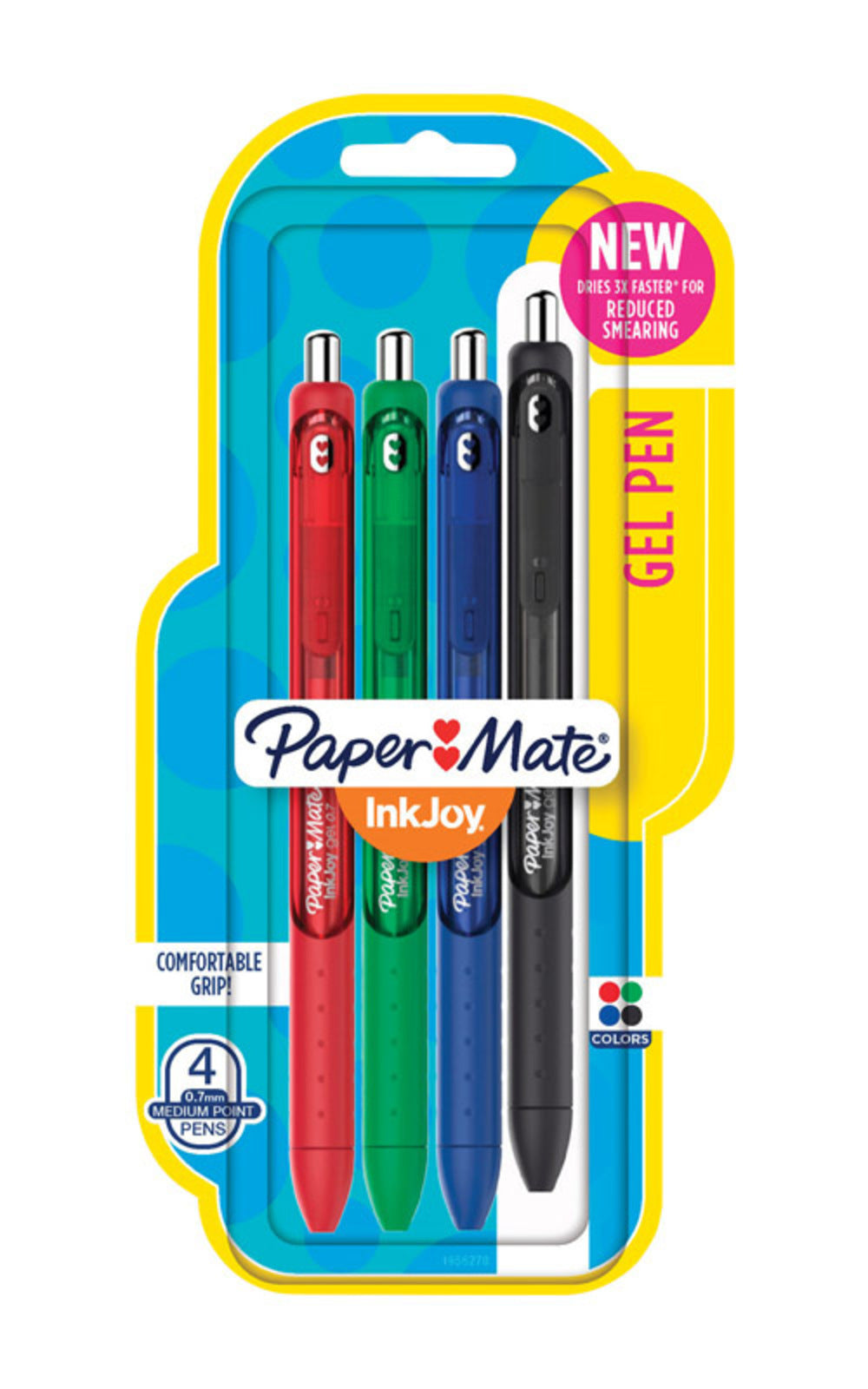 INKJOY GEL PEN ASST 4PK