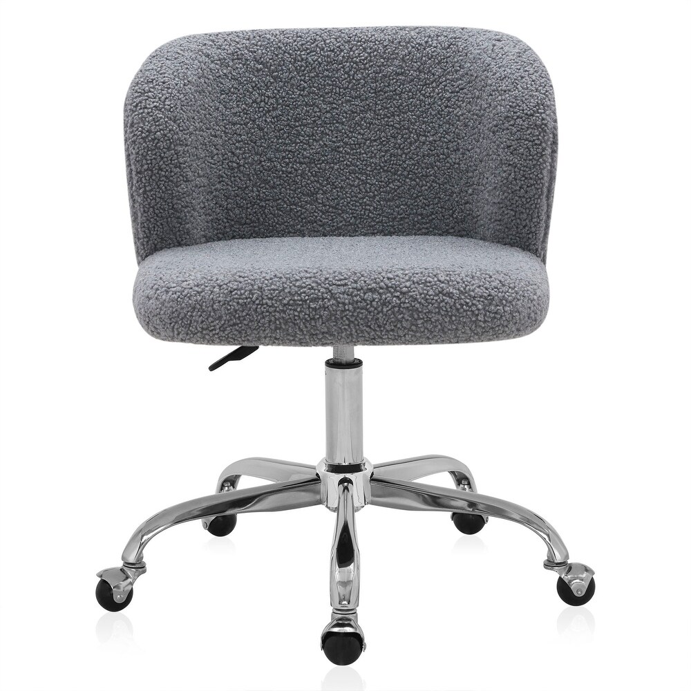 BELLEZE Aston Boucle Desk Chair Swivel Adjustable Height  8 Options