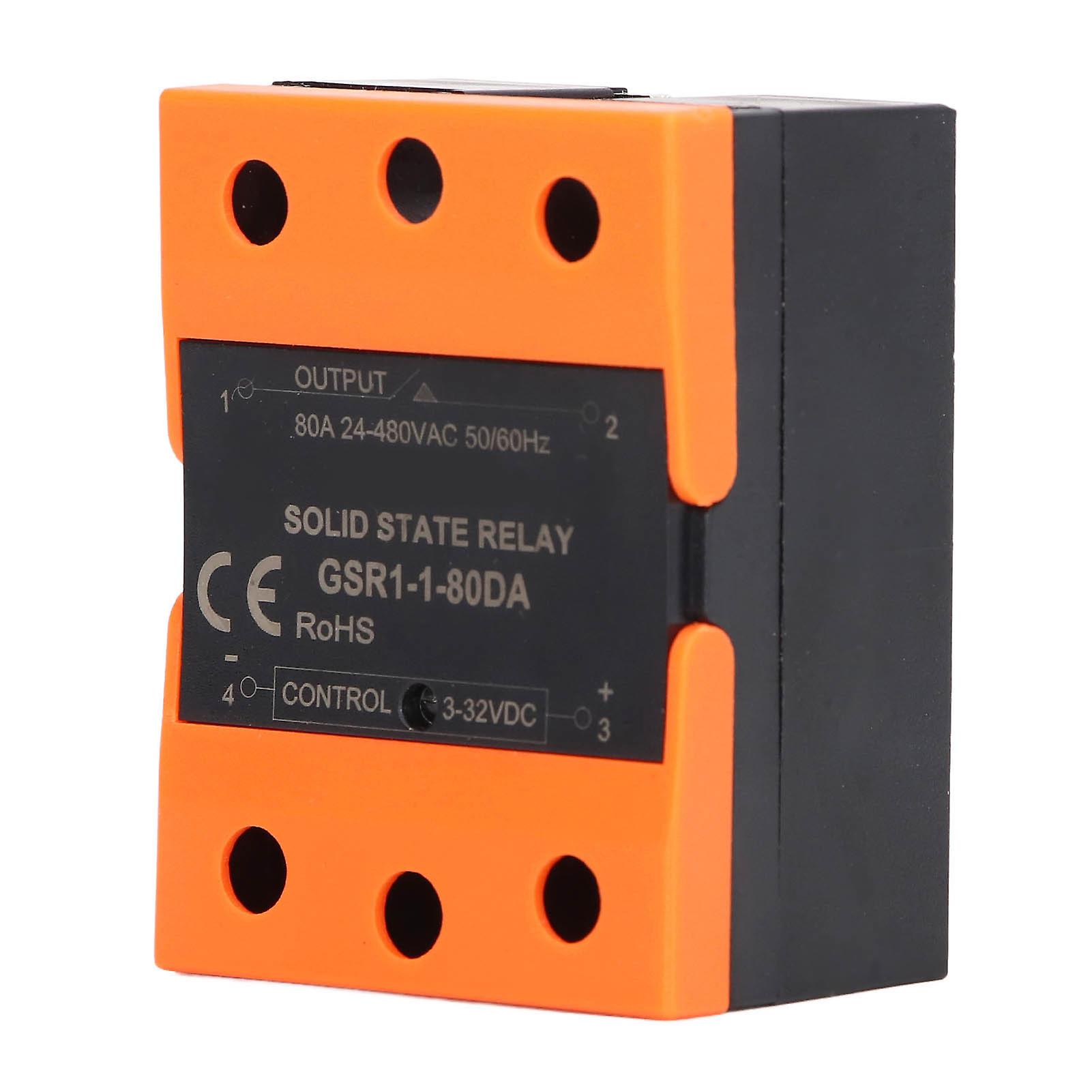 Solid State Relay SSR Input DC 3‑32V to Output AC 24‑480V for Home