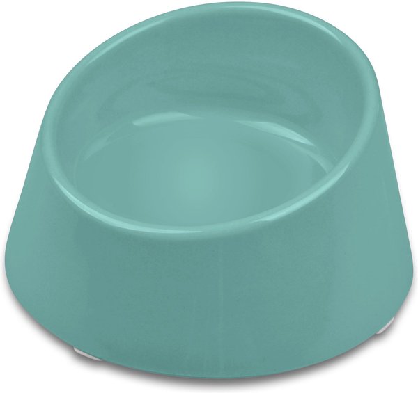 Van Ness Ecoware Raised Cat Bowl， Cool Grey， Small