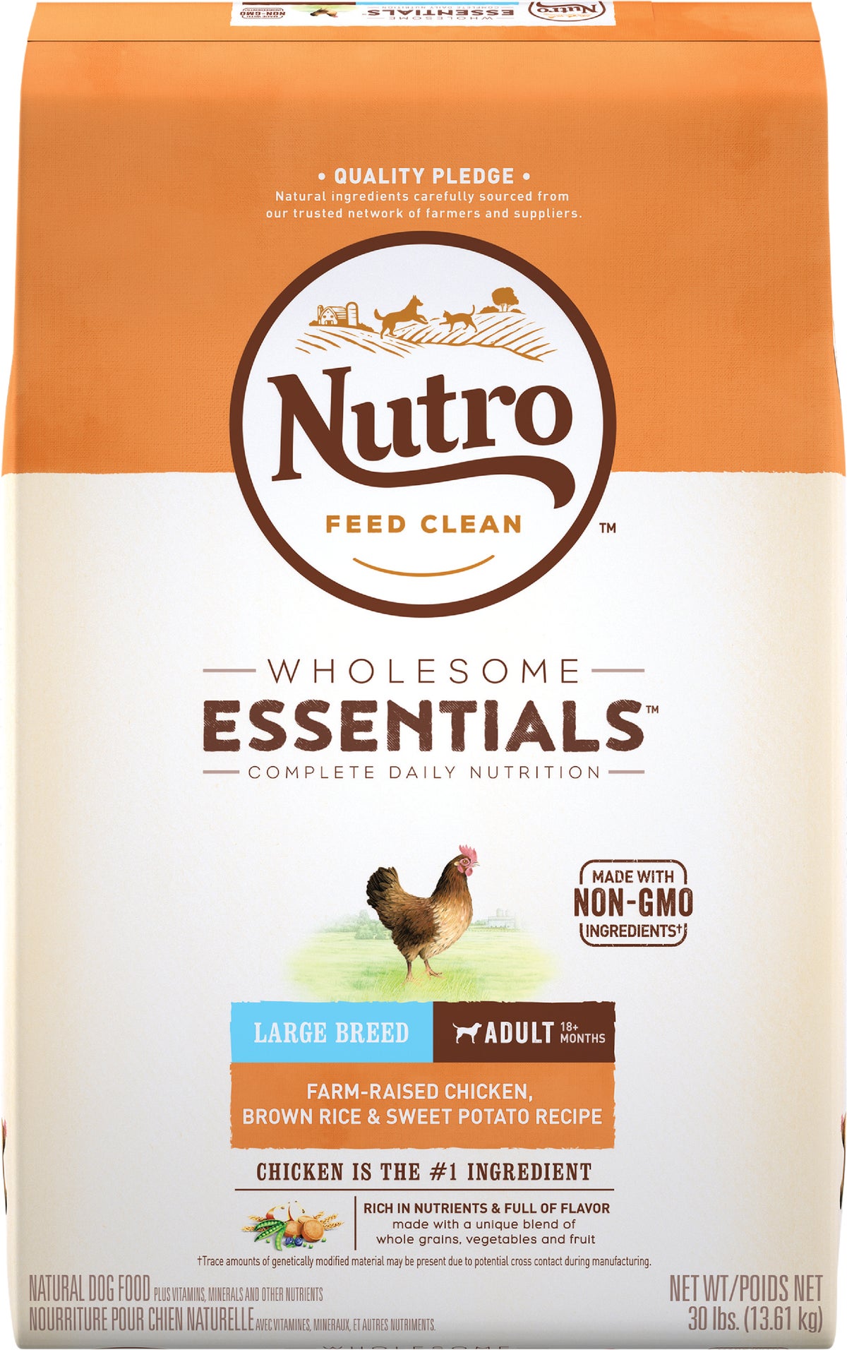 Nutro Wholesome Essentials Large Breed Adult Dry Dog Food 30 Lb.