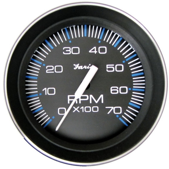 Faria 33005 Coral Tachometer (7000 RPM)   4  Blac...