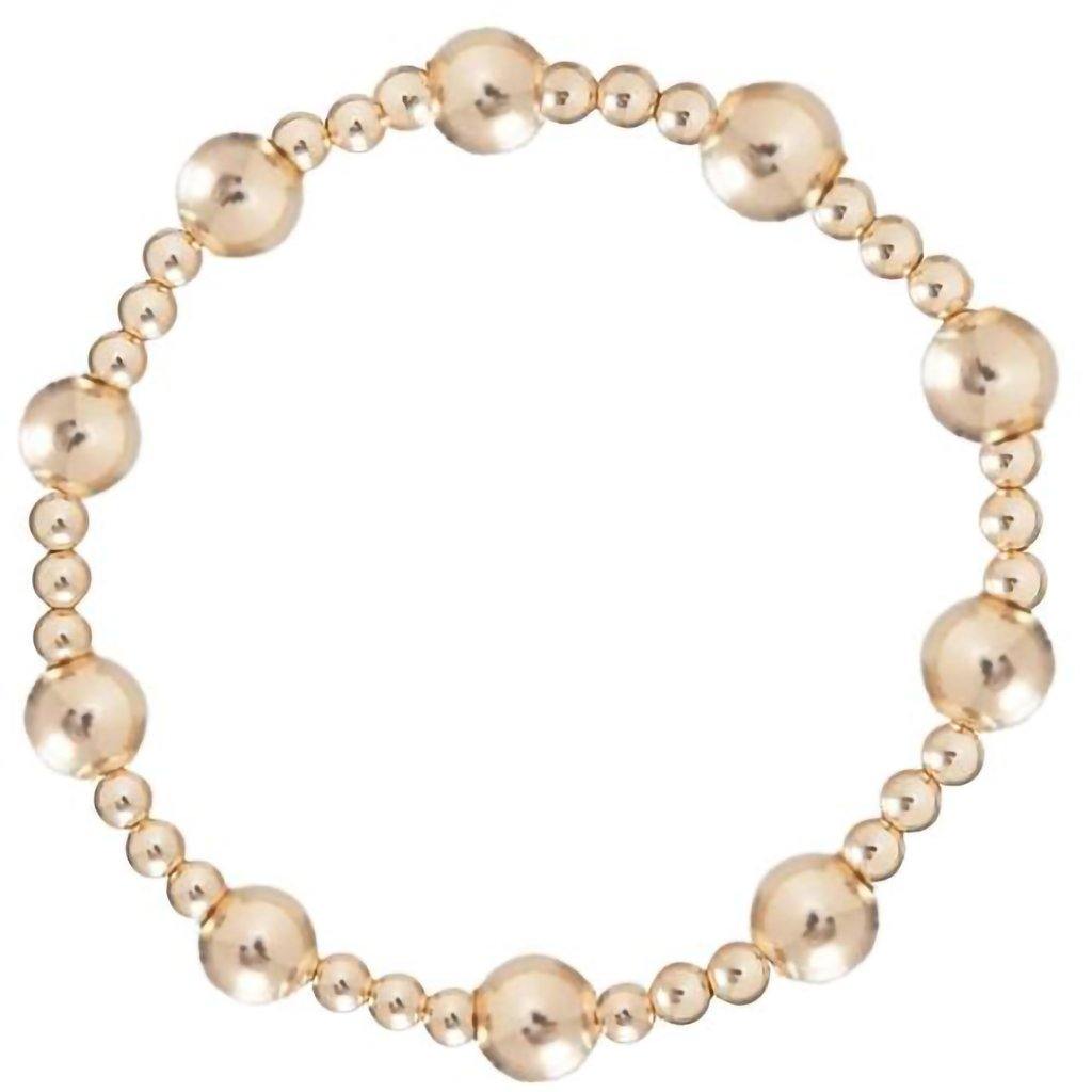 Enewton  Classic Sincerity Pattern Bead Bracelet - Gold (3 Asstd Thicknesses)