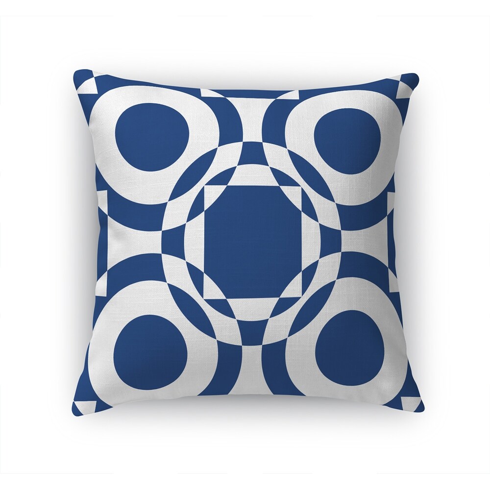 UNITED CLASSIC BLUE   WHITE. Accent Pillow By Jackie Reynolds