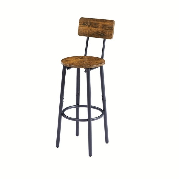 3pcs Industrial Style Bar Table Set with 2 Bar Stools