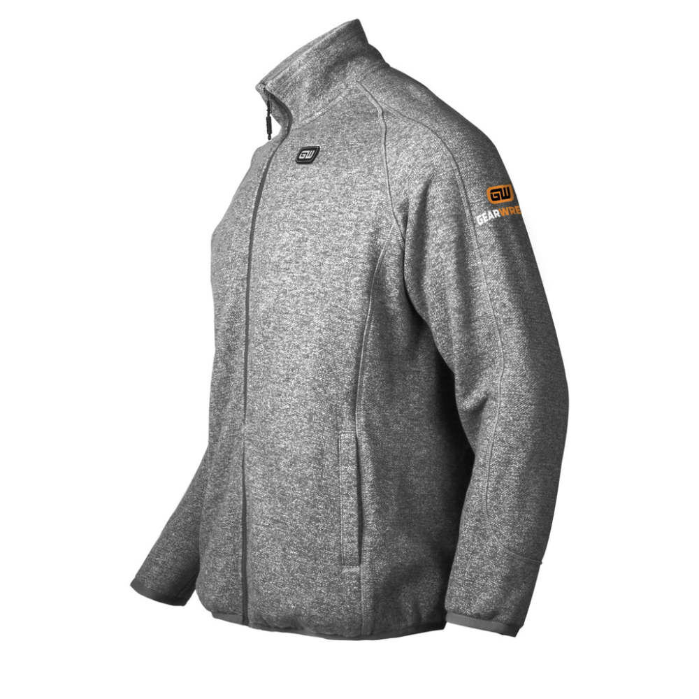 GEARWRENCH Mens Gray Heated Fleece Jacket Kit Large GMJF-02A-FG05 from GEARWRENCH