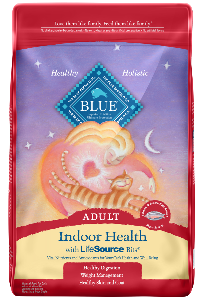 Blue Buffalo Indoor Health Natural Salmon  Brown Rice Adult Dry Cat F