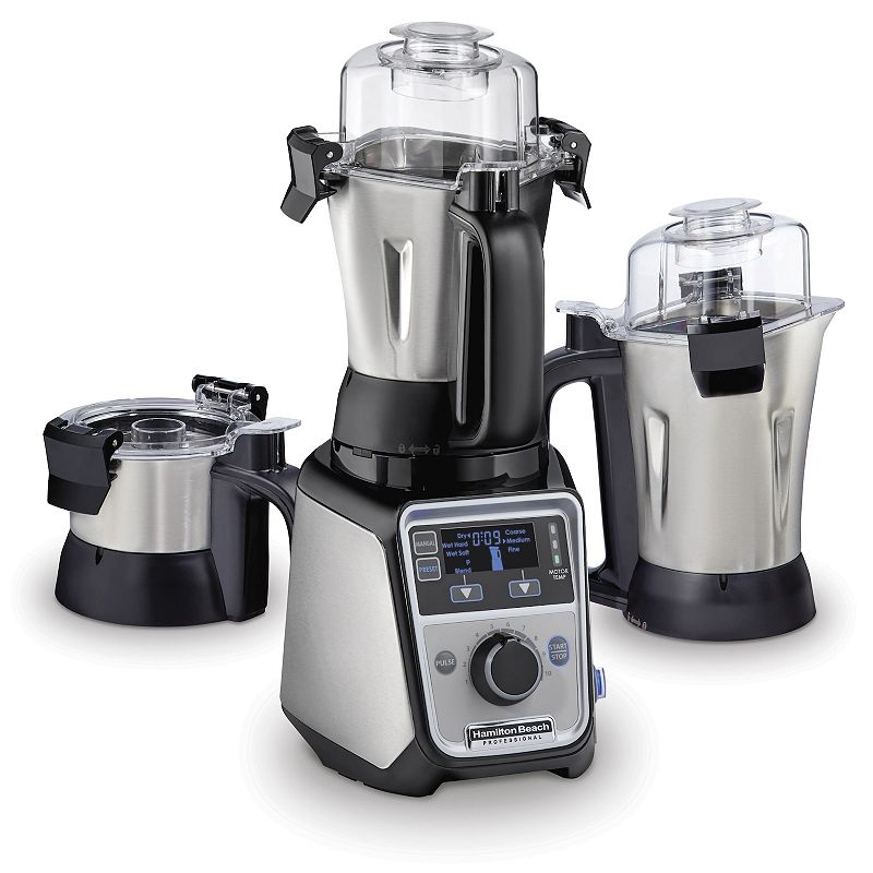 Hamilton Beach Professional Juicer Mixer Grinder with 3 Stainless Steel Jars