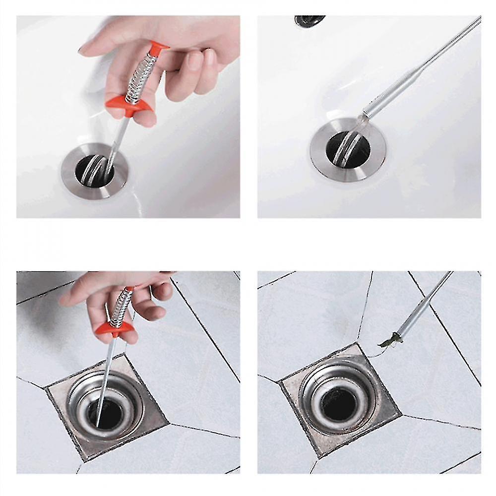 61.5cm Flexible Sink Claw Pick Up Kitchen Cleaning Tools Pipeline Dredge Sink Hair Brush Cleaner