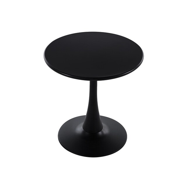 Modern 23.6'' Diameter Solid Metal Base Round End Table