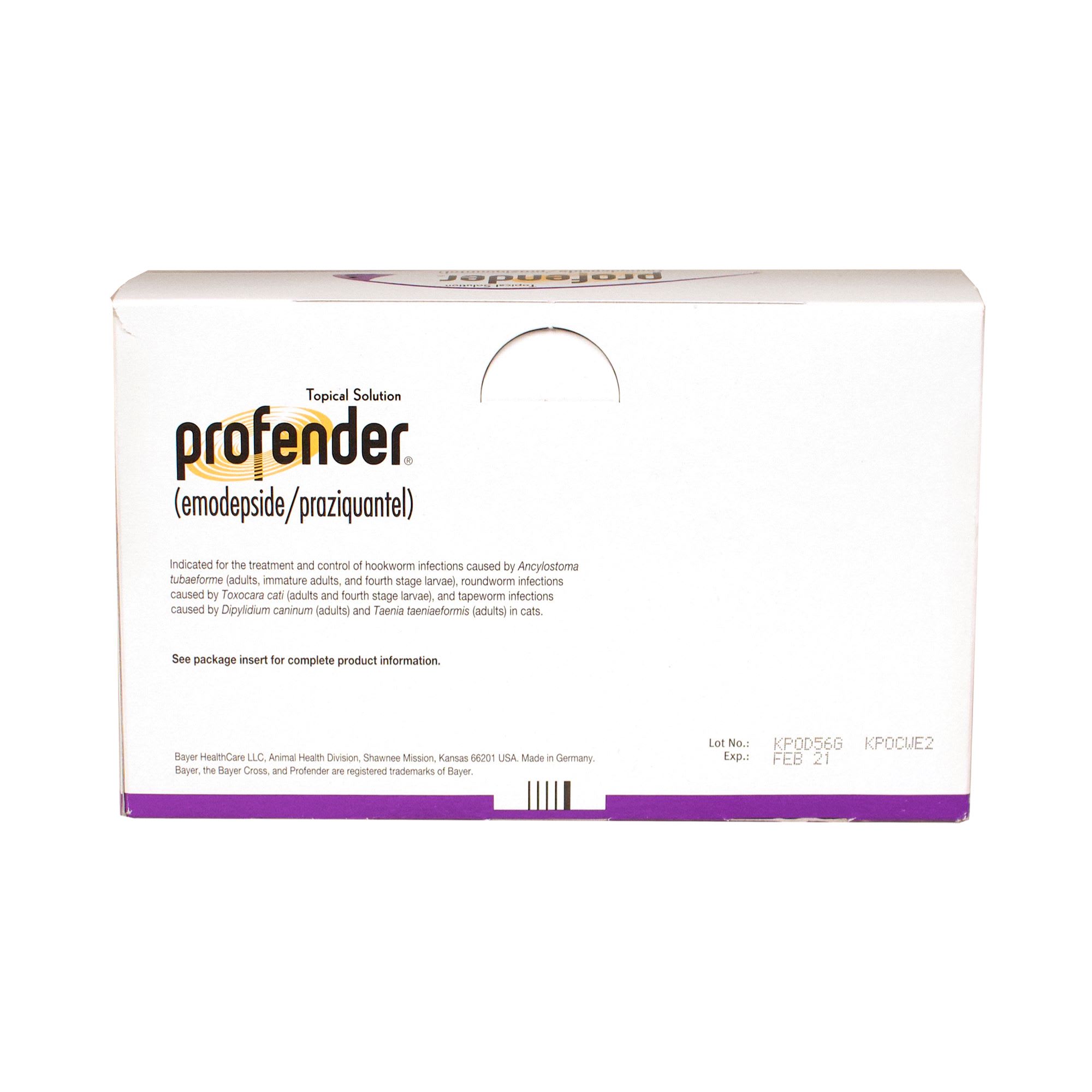 Profender for Cats 11 to 17.6 lbs， 1.12 mL， Single Dose