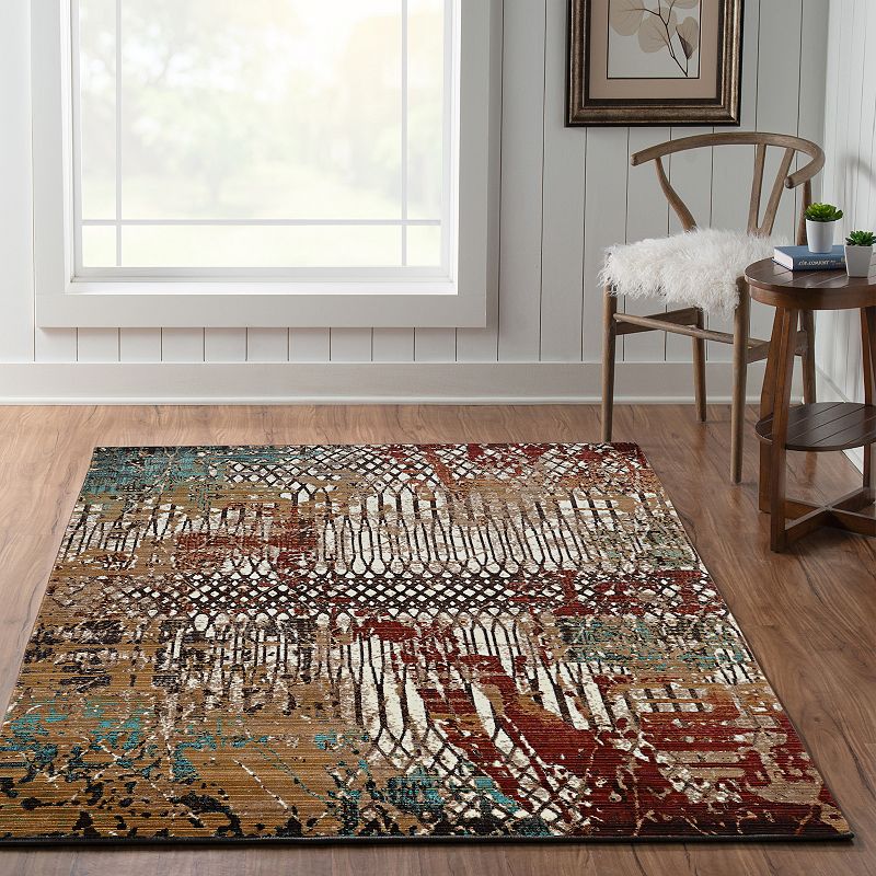 Linon Illusions Multi-Colored Rug