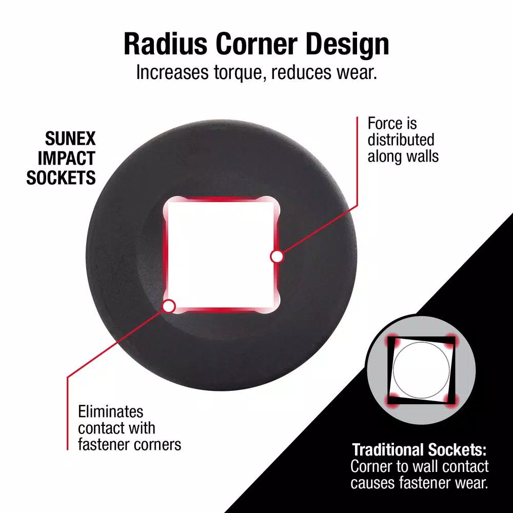 SUNEX TOOLS 1/2 in. Wobble Drive Extension Impact Socket Set (4-Piece) and#8211; XDC Depot