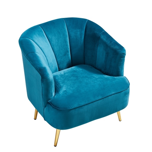 Accent Chair Armchair blue Velvet