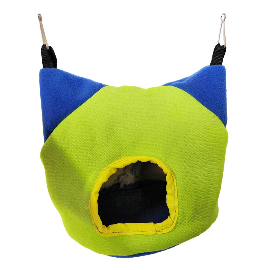 Small Hanging Hut Cave for Hamsters Guinea Pigs Squirrels Ferrets， 16x13x15 Cm