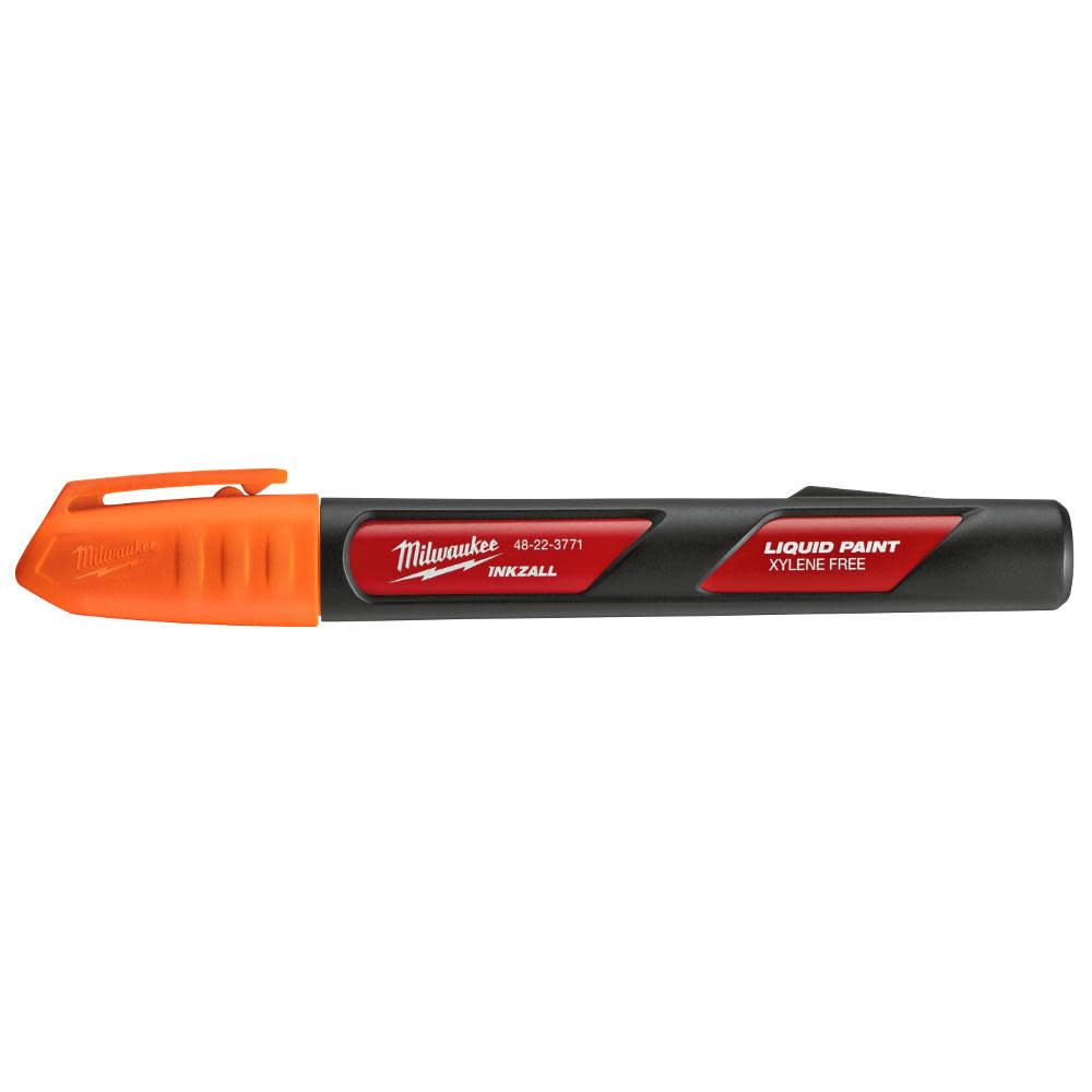 Milwaukee INKZALL Orange Paint Marker 48-22-3771 from Milwaukee