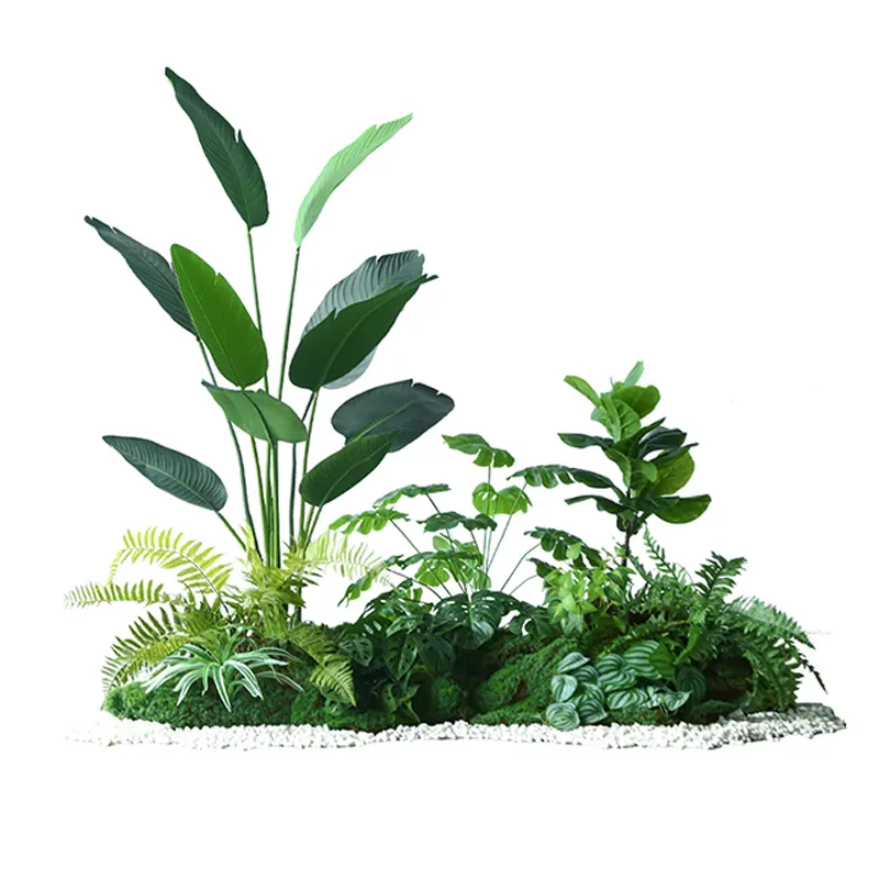 ZWZJ01 Multi Style Fast Shipping Landscape Decoration Garden Ornaments Dropshipping Realistic Artificial Plants For Garden