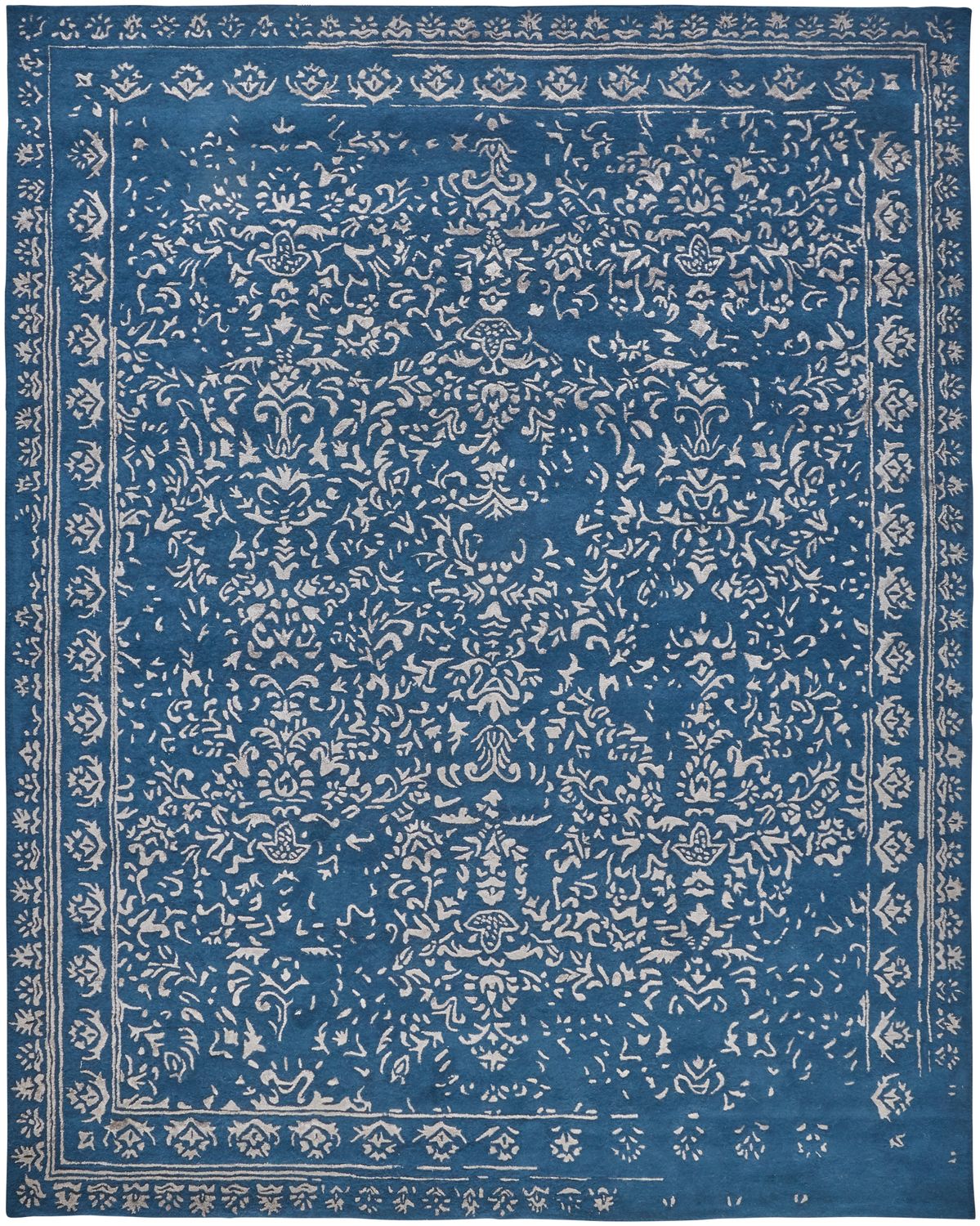 Khalo Hand Tufted Blue and Gray Rug by BD Fine