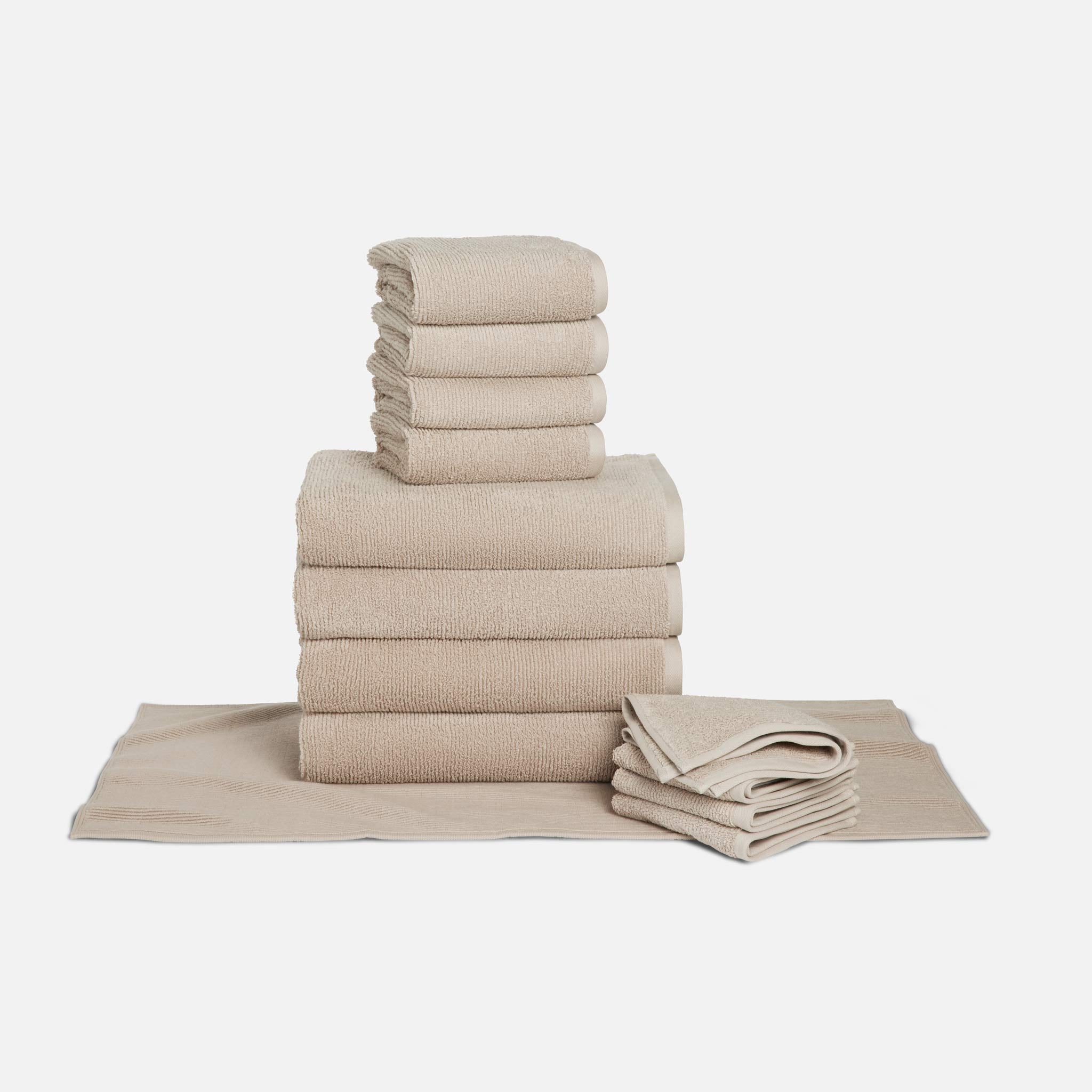 Organic Ribbed Towel Move-In Bundle