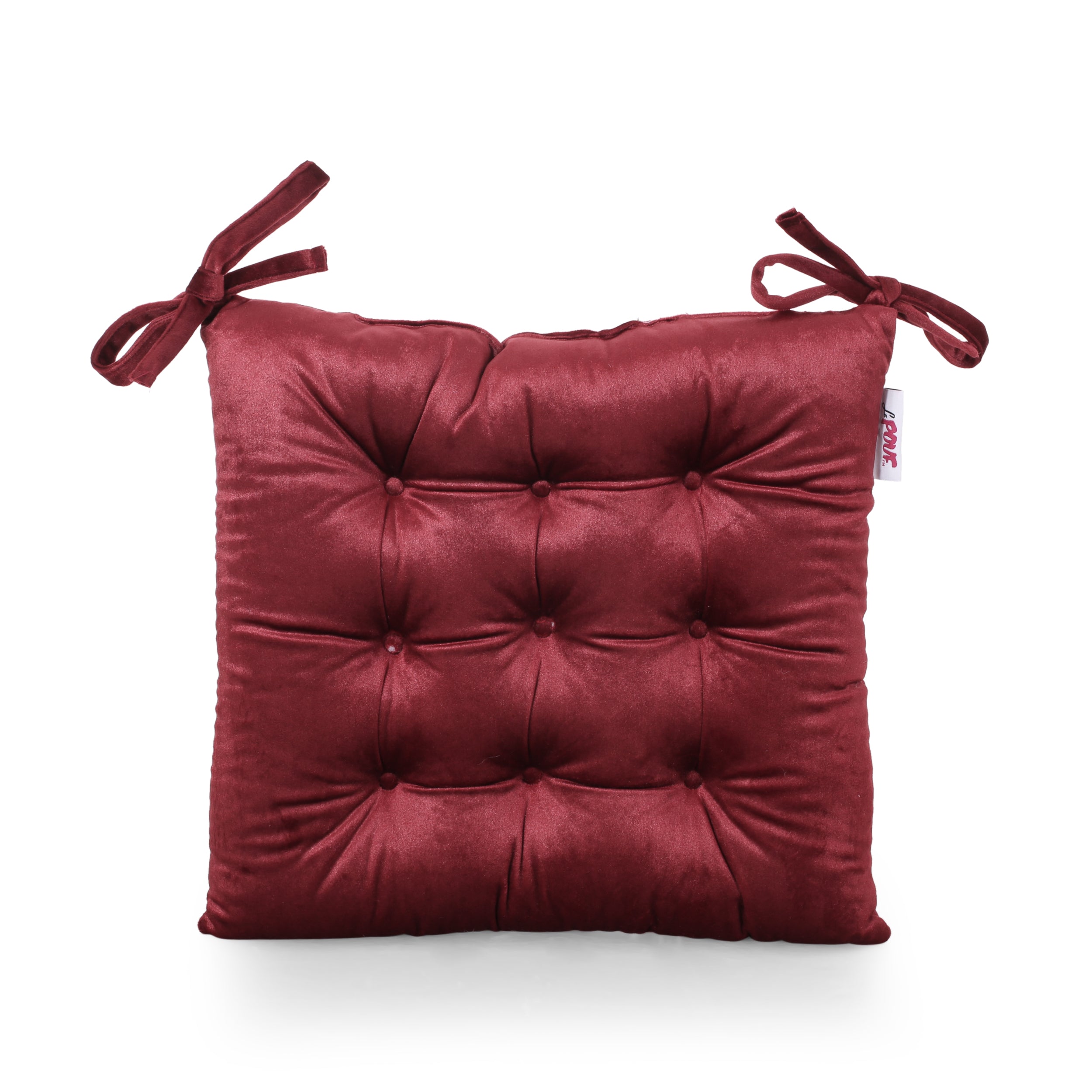 Asma Tufted Velvet Dining Chair Cushion Pad