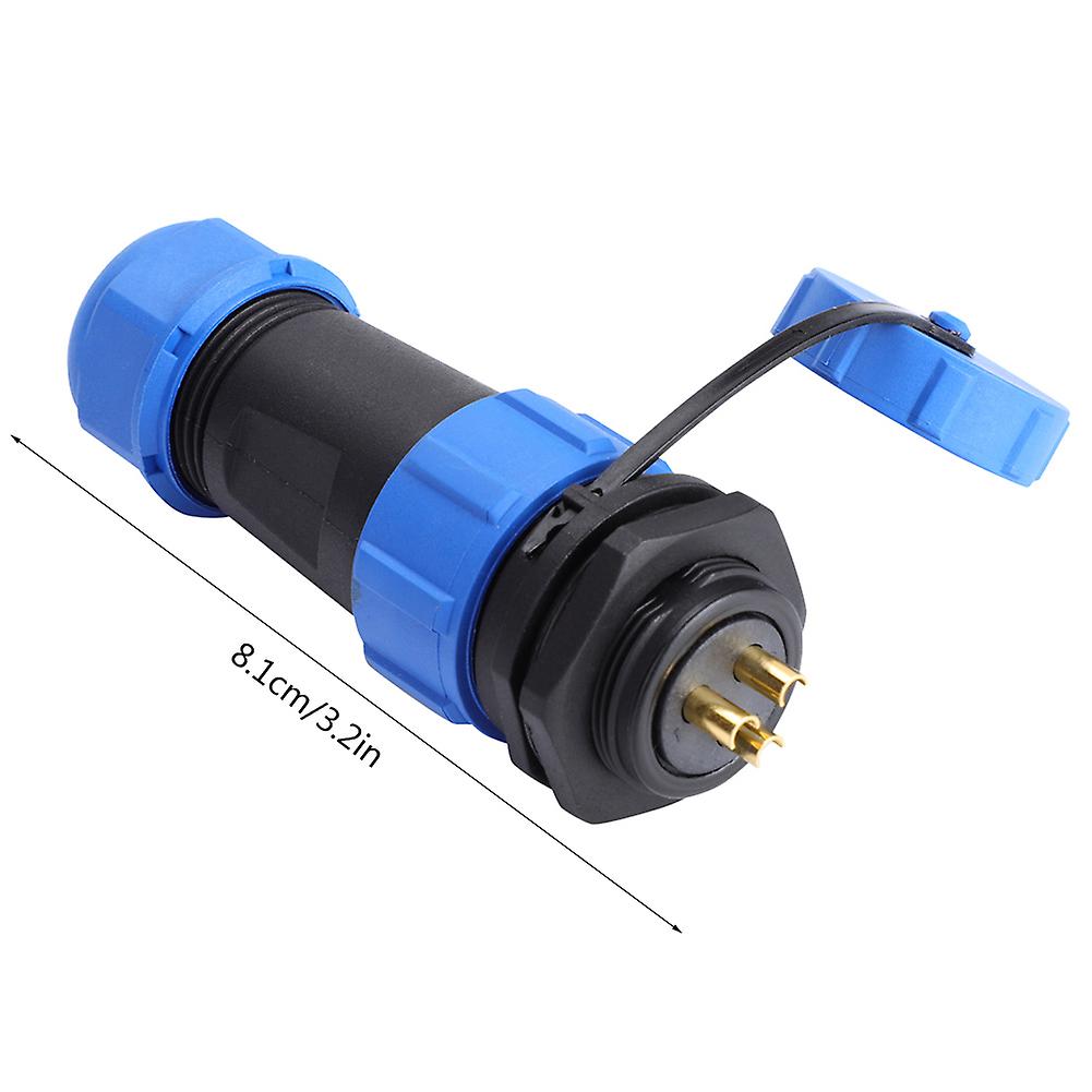 IP68 SP21 3Pin Waterproof Plastic Aviation Plug Socket Connector (3Pin)