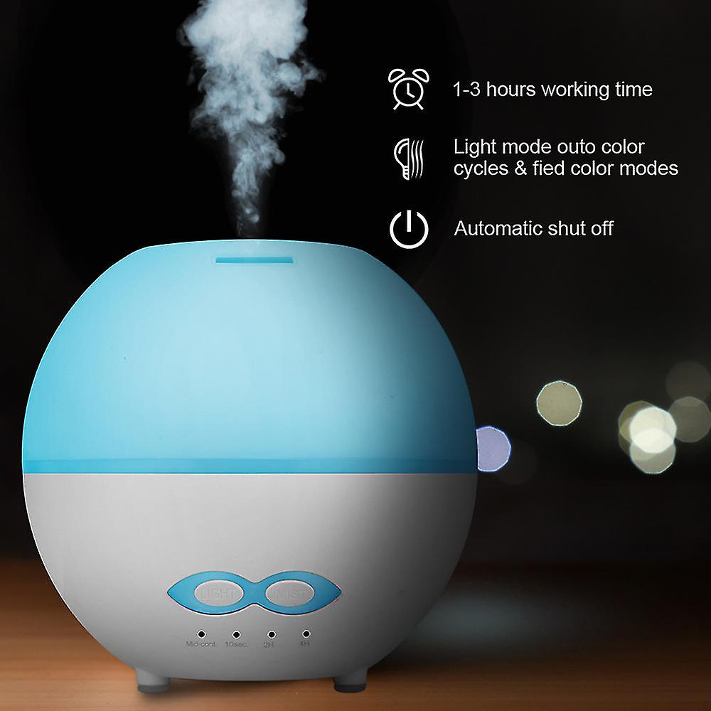 Essential Oil Diffusers，400ml Electric Air Diffuser Humidifier For Aromatherapy，usb Ultrasonic Aroma Defuser White，scent Mist Difuser With 7colour，aut