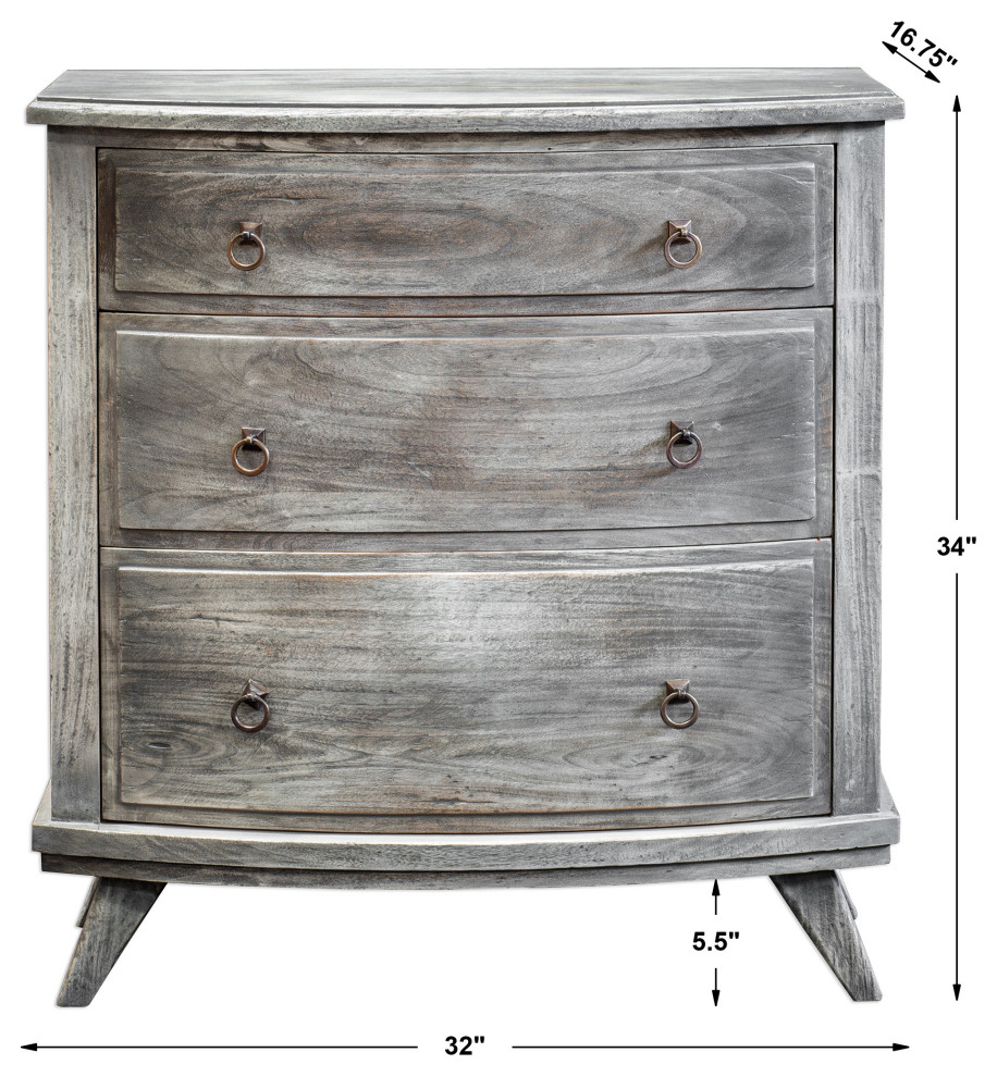 Uttermost Jacoby Driftwood Accent Chest   Midcentury   Accent Chests And Cabinets   by Buildcom  Houzz