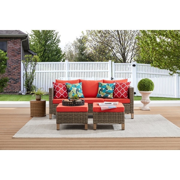 72.1'' Wicker Outdoor Patio Sofa