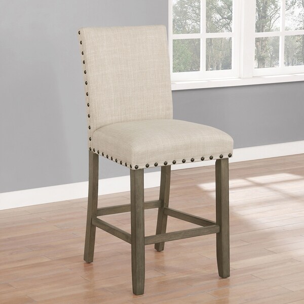 Set of 2 Wooden Upholstered Dining Chair