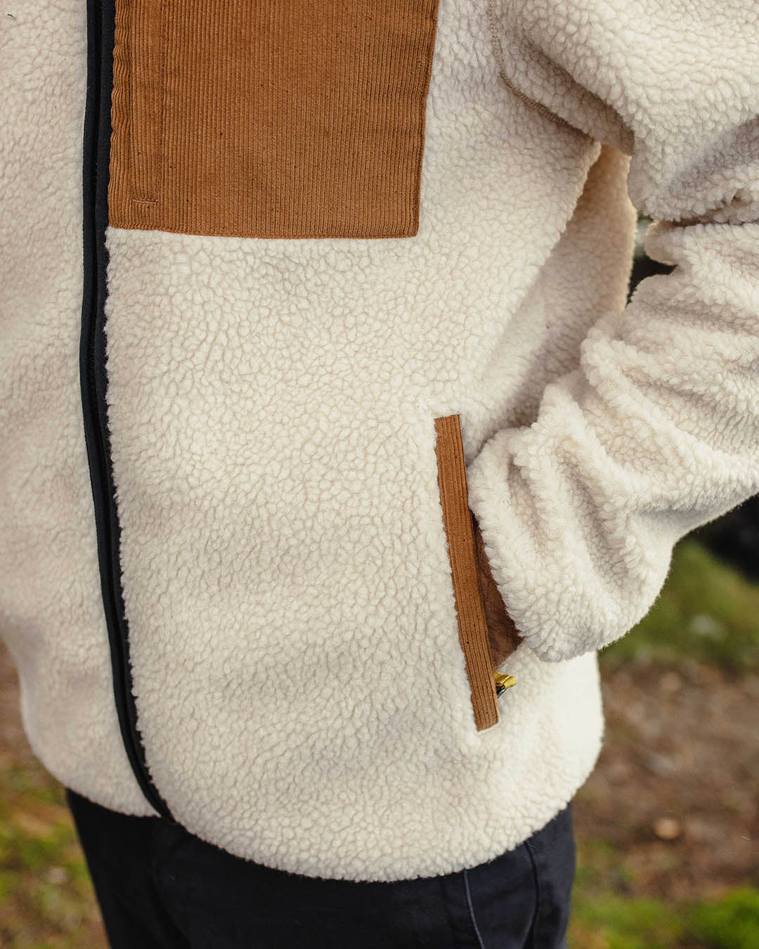 Trekker Recycled Deep-Pile Sherpa Fleece - Warm Ivory