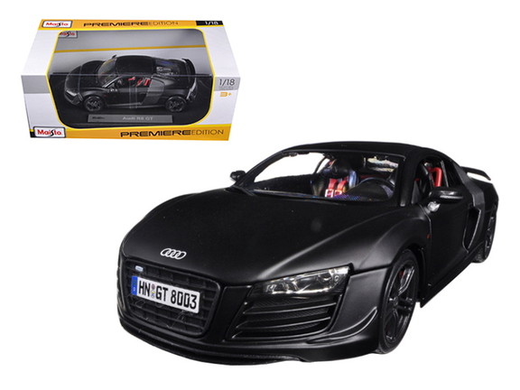 Maisto 31395 36190bk  Audi R8 GT Matt Black 1/18 D...