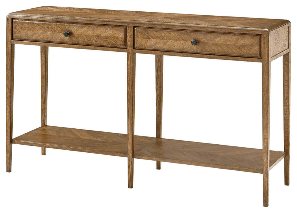 Italian Neo Classic Oak Console Table Light   Transitional   Console Tables   by English Georgian America  Houzz