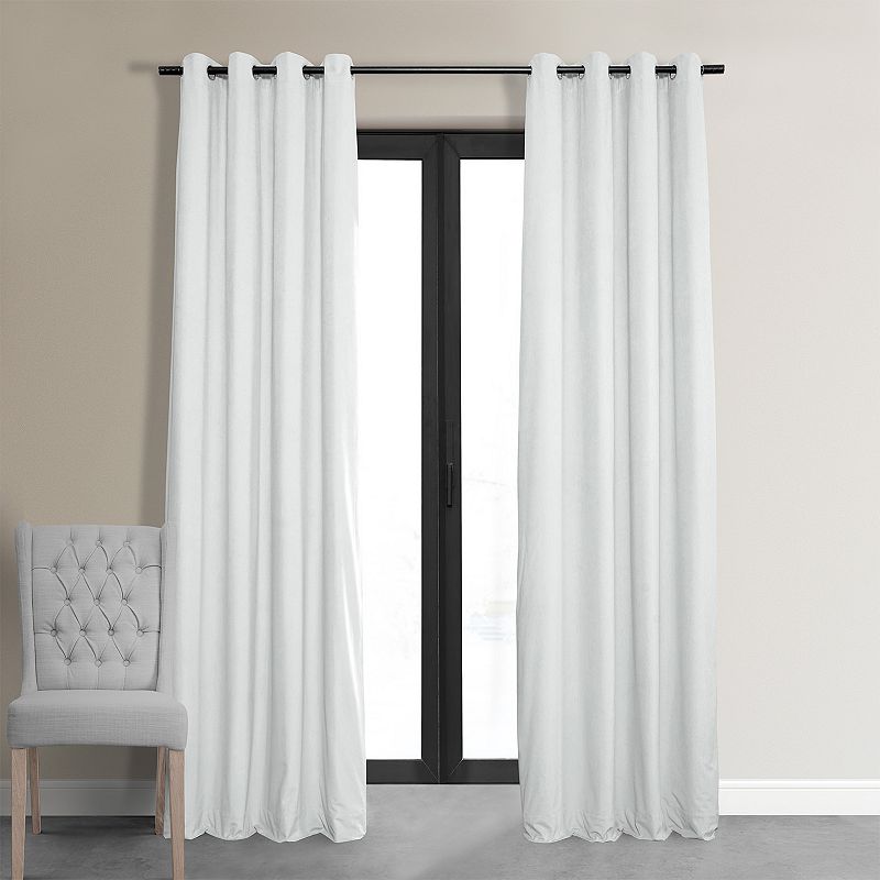 EFF Blackout 1-Panel Signature Velvet Window Curtain