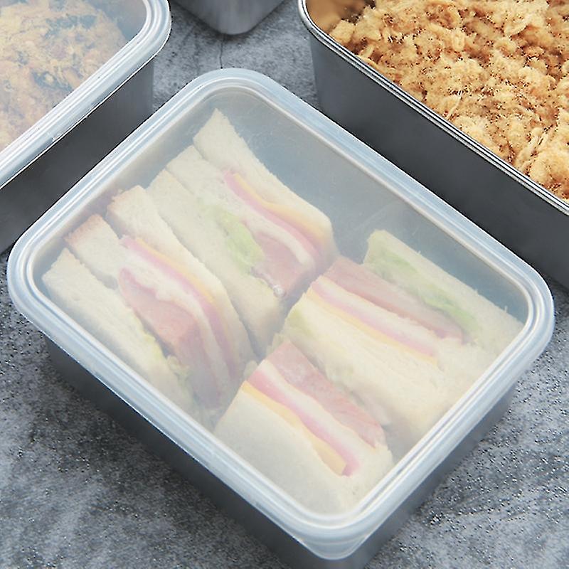 Stainless Steel Fresh-keeping Box Storage Box With Lid Food Storage Box Cooking Ingredient Packagin